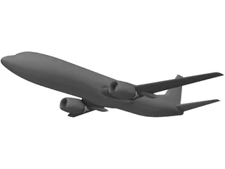 Boeing 737-400 3D Model preview