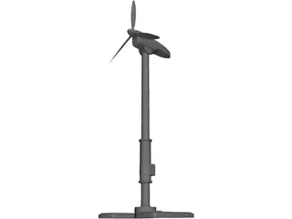 Windmill Turbine 3D Model preview