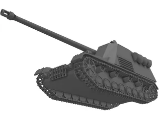 Panzerjager Nashorn 3D Model preview