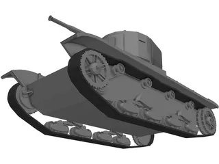 T-26B 3D Model preview