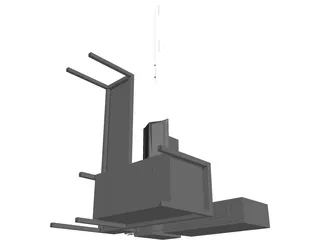 Kitchen INOX 3D Model preview