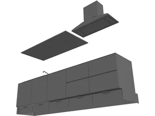 Kitchen 3D Model preview
