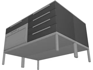 Kitchen 3D Model preview