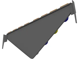 Federal Signal Jet Police Lightbar 3D Model preview