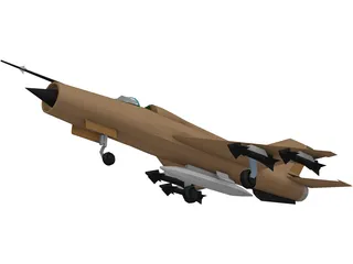 MiG-21 3D Model preview