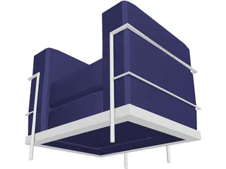 Corbusier Chair 3D Model preview