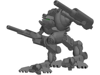 Uziel Battletech 3D Model preview