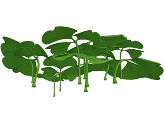 Clover Patch 3D Model preview
