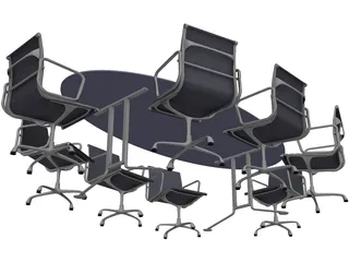 Conference Table 3D Model preview