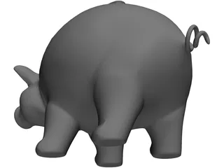 Piggy Bank 3D Model preview