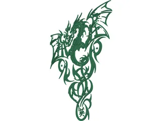 Chinese Dragon 3D Model preview