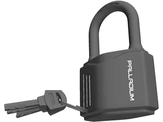 Lock Pad with Keys 3D Model preview