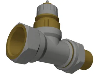Danfoss Radiator Valve 3D Model preview