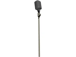 Microphone 3D Model preview