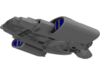 Star Trek USS Defiant 3D Model preview