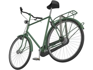 City Bicycle 3D Model preview