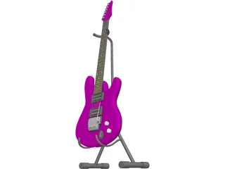 Electric Guitar 3D Model preview