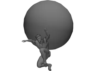 Atlas Statue 3D Model preview