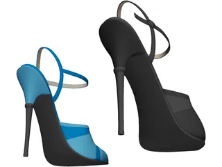 High Heels 3D Model preview