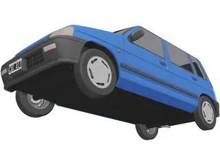 Daewoo Tico SX (1998) 3D Model preview