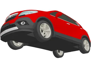 Opel Mokka (2013) 3D Model preview