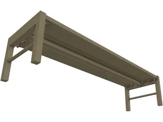 Bench 3D Model preview