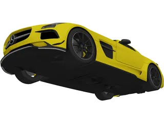 Mercedes-Benz SLS AMG Black Series (2014) 3D Model preview