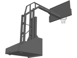 Basketball Stand 3D Model preview