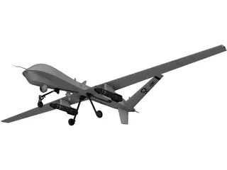 General Atomics MQ-9 Predator UAV Drone 3D Model preview