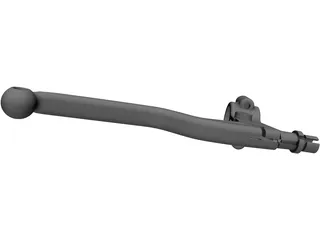 Clutch Lever Moto Bike Racing 3D Model preview