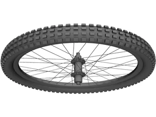 MTB 26 Inch Rear Wheel 3D Model preview