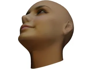 Woman Head 3D Model preview