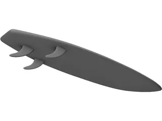 Surfboard 3D Model preview
