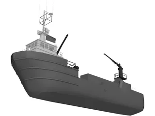 Fishing Ship 3D Model preview