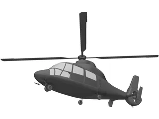 Eurocopter AS-365 Dauphin 3D Model preview
