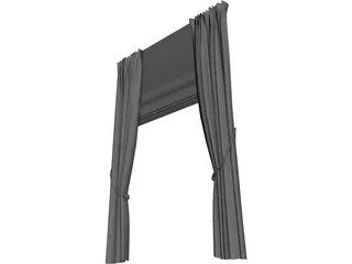 Curtain 3D Model preview