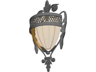 Modern Wall Lamp 3D Model preview