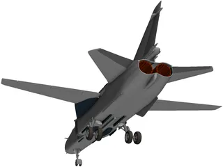 Sukhoi Su-24 Fencer 3D Model preview