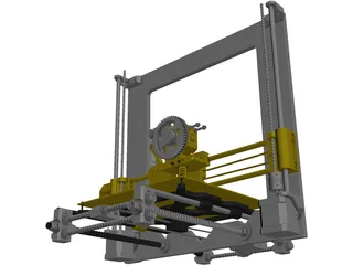Prusa i3 3D Printer 3D Model preview