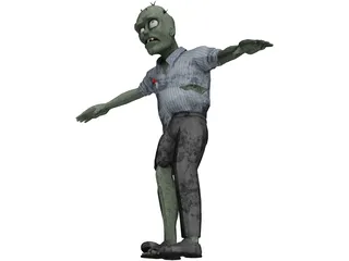 Zombie Rig 3D Model preview