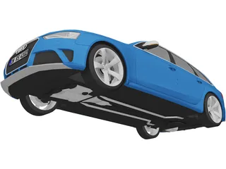Audi RS4 Avant (2013) 3D Model preview