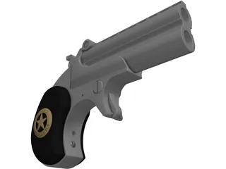 Derringer Texas Ranger 3D Model preview