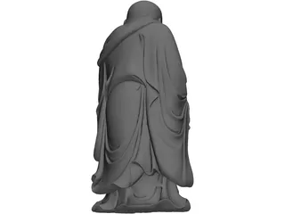 Buddha Statue 3D Model preview