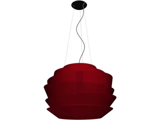 Le Soleil Suspension Lamp 3D Model preview