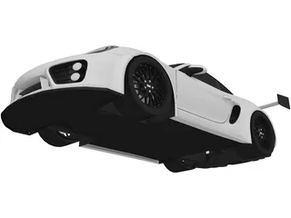 Porsche Cayman S (Tuning) 3D Model preview