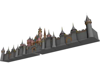 Disney World 3D Model preview