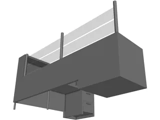 Office Desk 3D Model preview