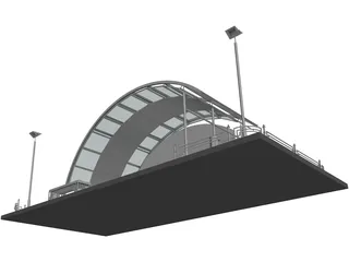 Bus Stop 3D Model preview