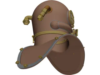 Mark V Diving Helmet 3D Model preview