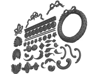 Ornaments Collection 3D Model preview